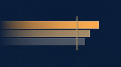 Three stacked horizontal bands, warm amber at the top, muted amber-grey in the middle, deep slate at the bottom.